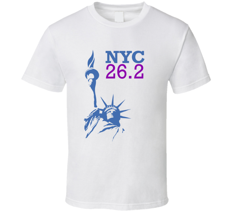 New York Marathon NYC 26.2 Statue of Liberty Running Jogging T Shirt New York Marathon NYC 26.2 Statue of Liberty Running Jogging T Shirt