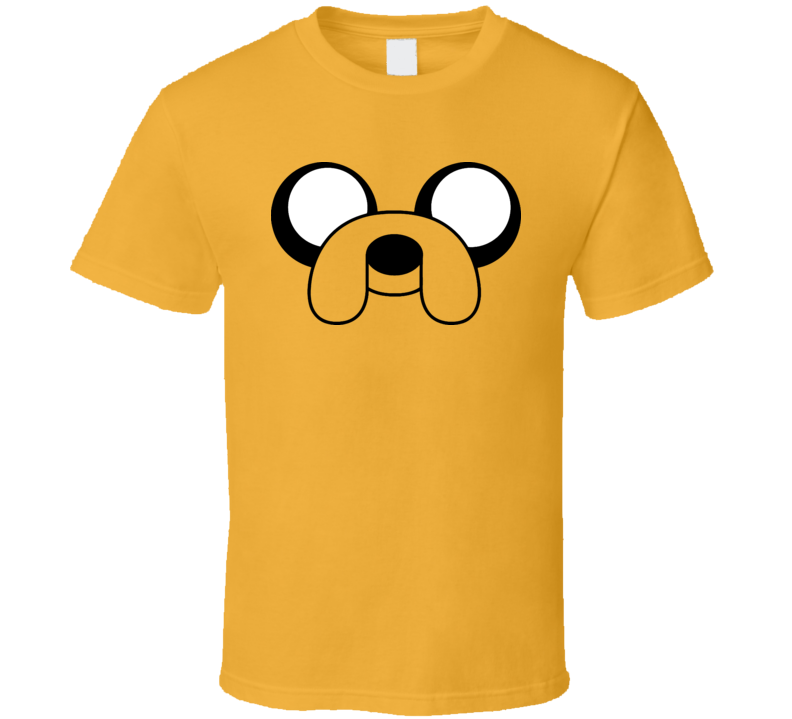 Jake The Dog Adventure Time Full Face Cartoon TV T Shirt