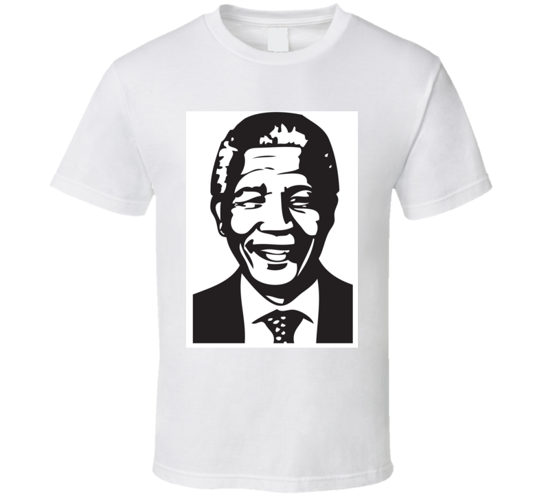 Nelson Mandela Silhouette Tribute RIP T Shirt Nelson Mandela Silhouette Tribute RIP T Shirt