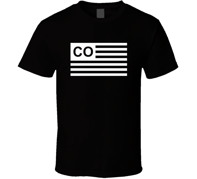 American Flag Colorado CO Country Flag Black And White T Shirt American Flag Colorado CO Country Flag Black And White T Shirt