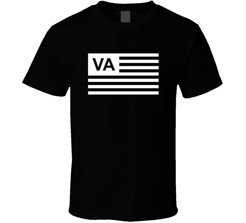 American Flag Virginia VA Country Flag Black And White T Shirt American Flag Virginia VA Country Flag Black And White T Shirt