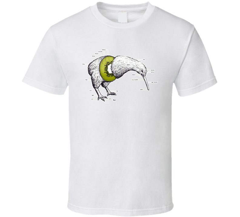 Kiwi Anatomy Bird Fruit New Zealand Funny Hilarious T Shirt Kiwi Anatomy Bird Fruit New Zealand Funny Hilarious T Shirt
