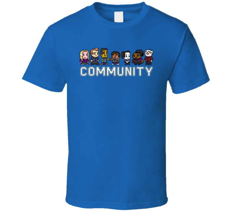 Community Fan 8bit Retro Style TV T Shirt Community Fan 8bit Retro Style TV T Shirt