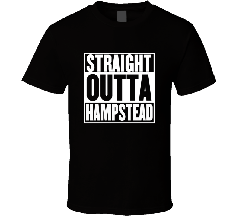 Straight Outta Hampstead Quebec Parody Movie T Shirt