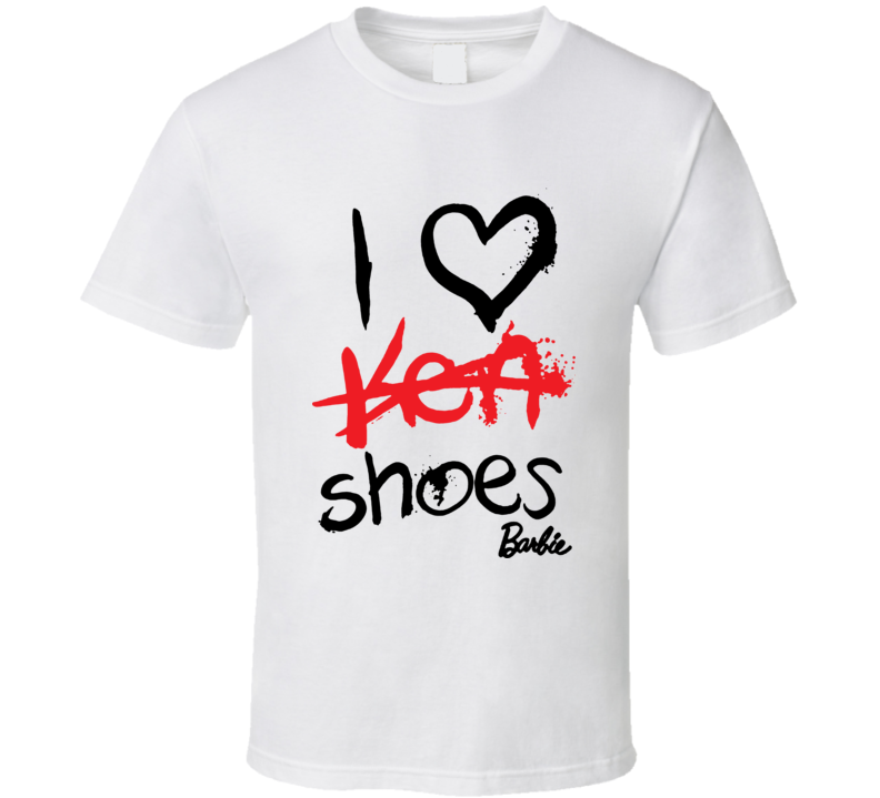 I Heart Shoes Ken Barbie T Shirt I Heart Shoes Ken Barbie T Shirt