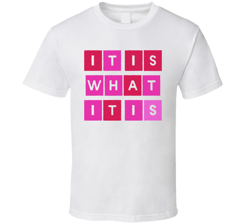 It Is What It Is Funny Retro T Shirt It Is What It Is Funny Retro T Shirt