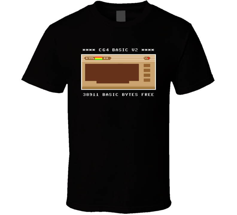 C64 Commodore 64 Retro Video Game Console 80s T Shirt C64 Commodore 64 Retro Video Game Console 80s T Shirt