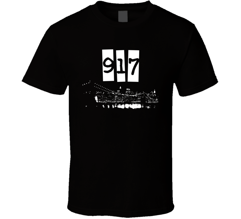 Area Code 917 New York City T Shirt Area Code 917 New York City T Shirt