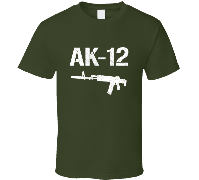 Ak12 Rifle Military Distressed T Shirt Ak12 Rifle Military Distressed T Shirt