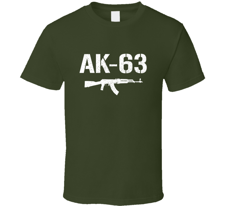 Ak63 Rifle Military Distressed T Shirt Ak63 Rifle Military Distressed T Shirt