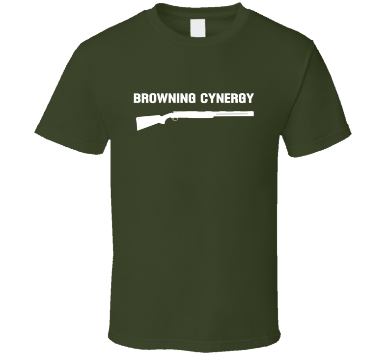 Browning Cynergy Shotgun Military Distressed T Shirt Browning Cynergy Shotgun Military Distressed T Shirt