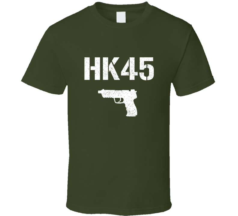 Hk45 Pistol Military Distressed T Shirt Hk45 Pistol Military Distressed T Shirt