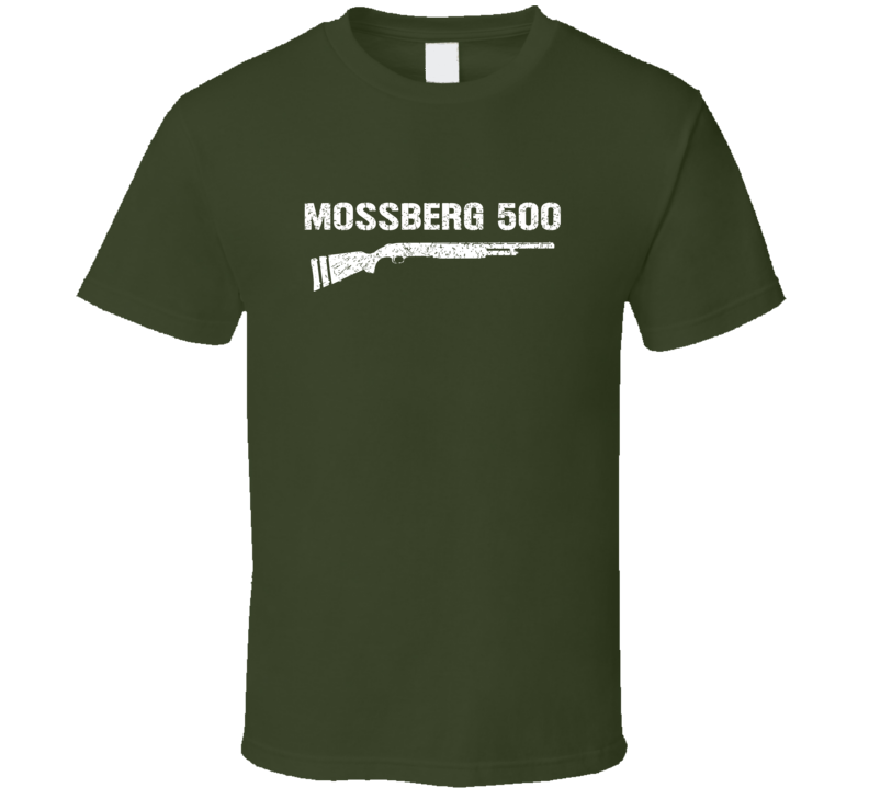 Mossberg 500 Shotgun Military Distressed T Shirt Mossberg 500 Shotgun Military Distressed T Shirt
