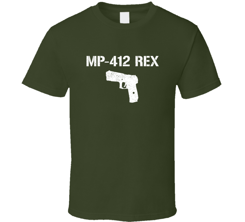 Mp412 Rex Pistol Military Distressed T Shirt Mp412 Rex Pistol Military Distressed T Shirt