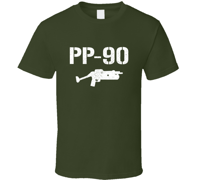 Pp90 Submachine Gun Military Distressed T Shirt Pp90 Submachine Gun Military Distressed T Shirt