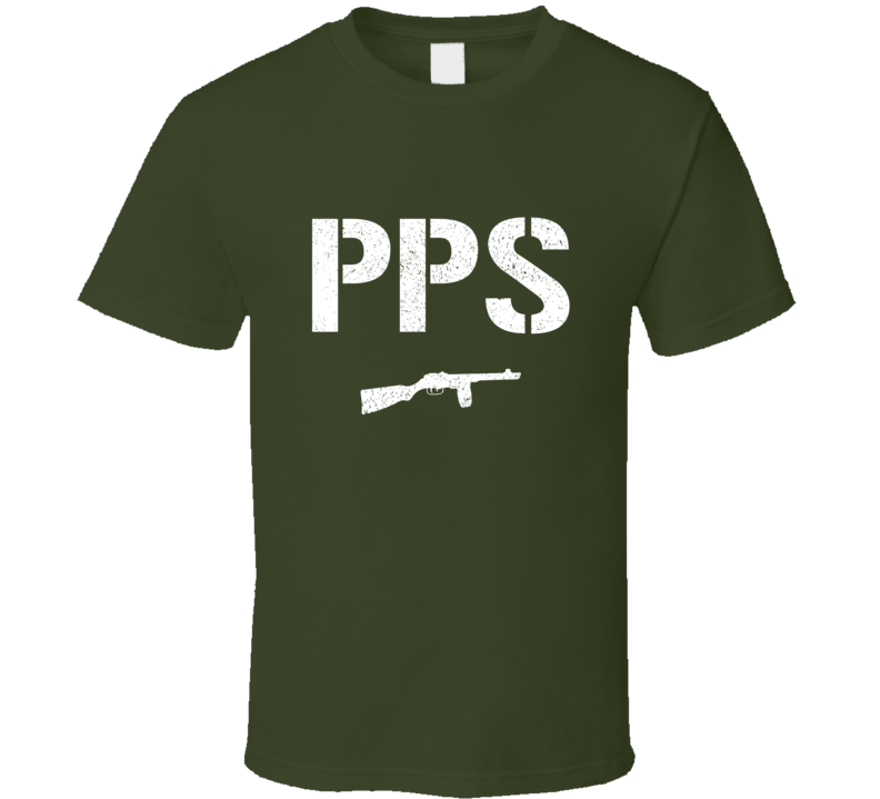 Pps Submachine Gun Military Distressed T Shirt Pps Submachine Gun Military Distressed T Shirt