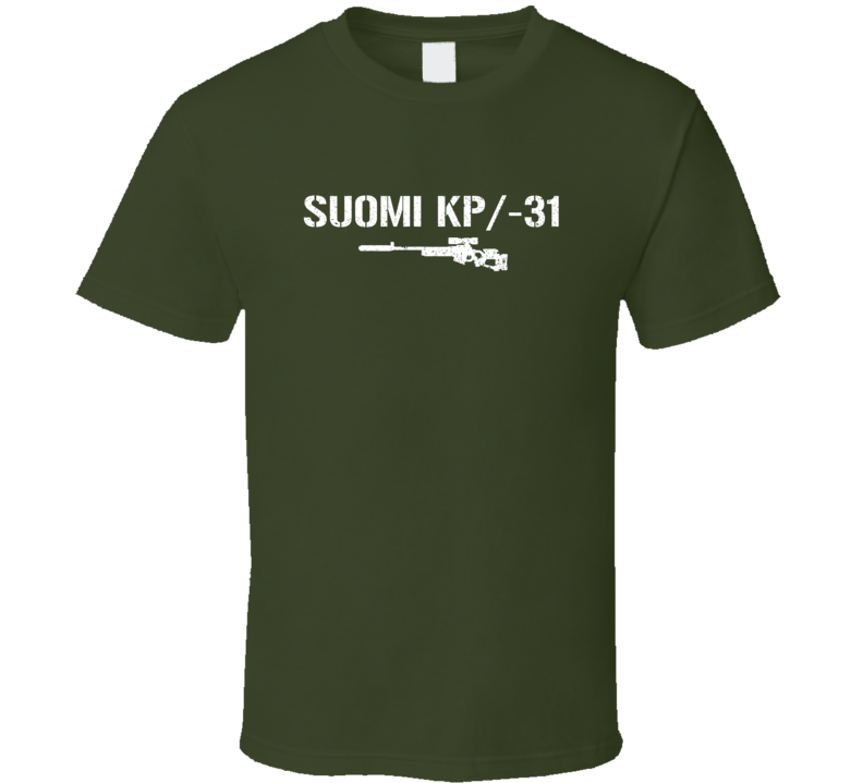Suomi Kp31 Sniper Rifle Military Distressed T Shirt Suomi Kp31 Sniper Rifle Military Distressed T Shirt