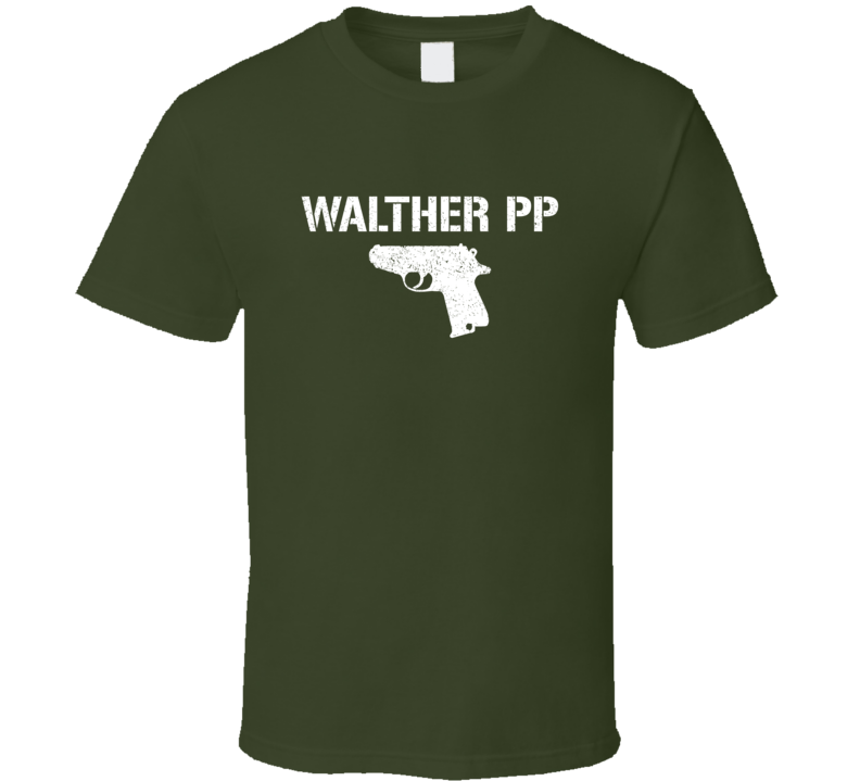 Walther Pp Pistol Military Distressed T Shirt Walther Pp Pistol Military Distressed T Shirt