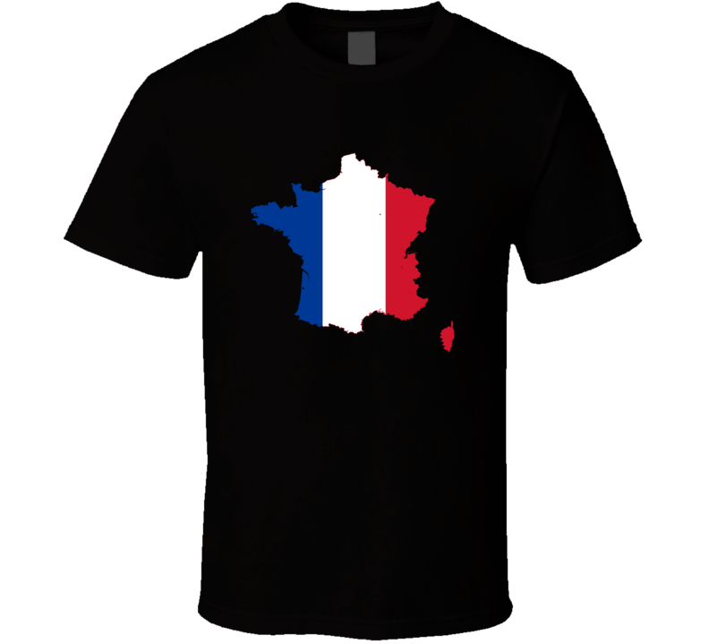 France Flag Map T Shirt France Flag Map T Shirt