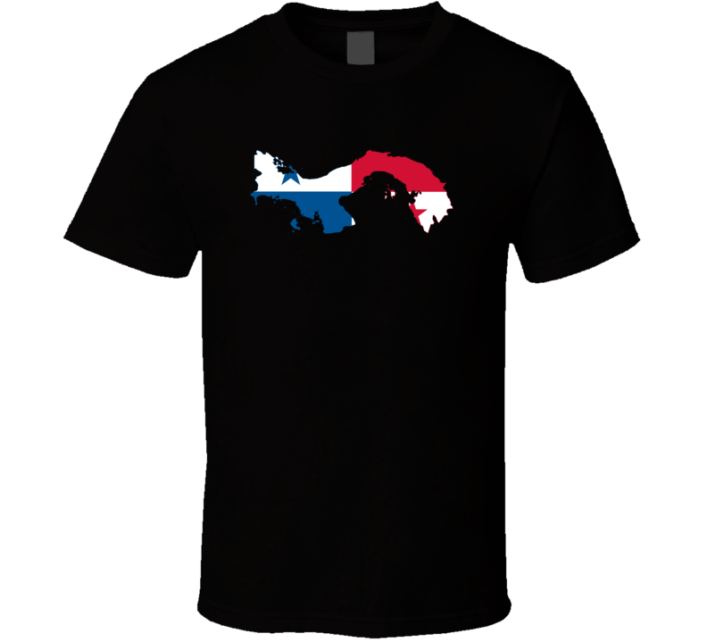 Panama Flag Map T Shirt Panama Flag Map T Shirt