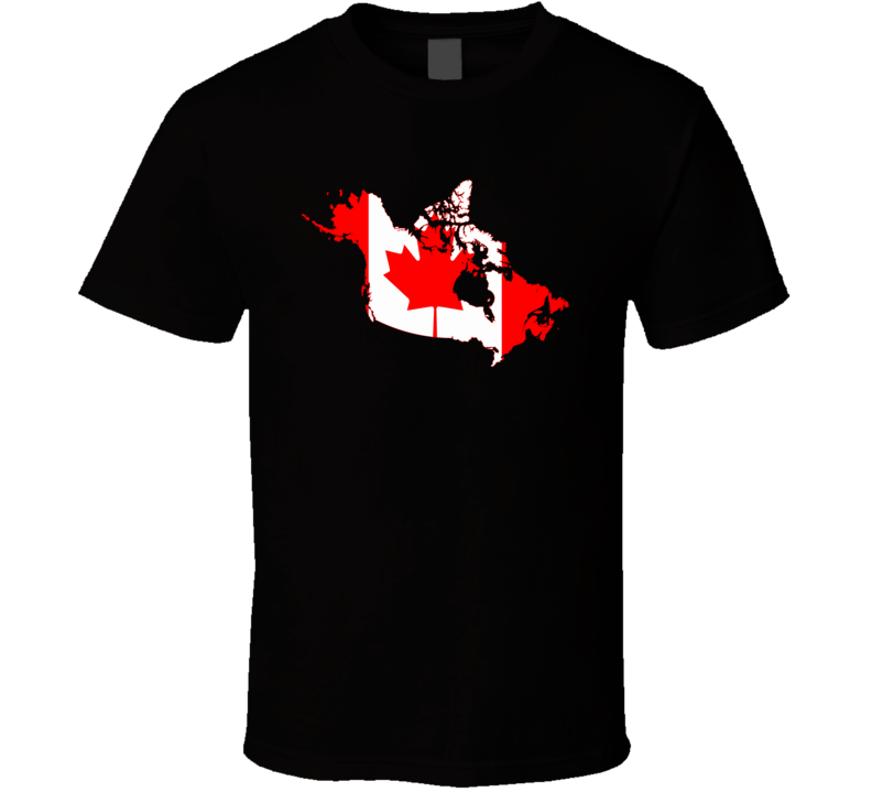 Canada Flag Map T Shirt Canada Flag Map T Shirt