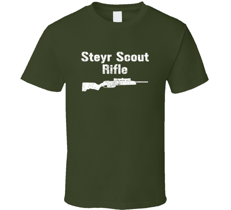 Steyr Scout Rifle Rifle Proper Military Distressed T Shirt Steyr Scout Rifle Rifle Proper Military Distressed T Shirt