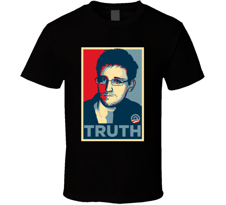 Edward Snowden Truth Hope Poster T Shirt Edward Snowden Truth Hope Poster T Shirt
