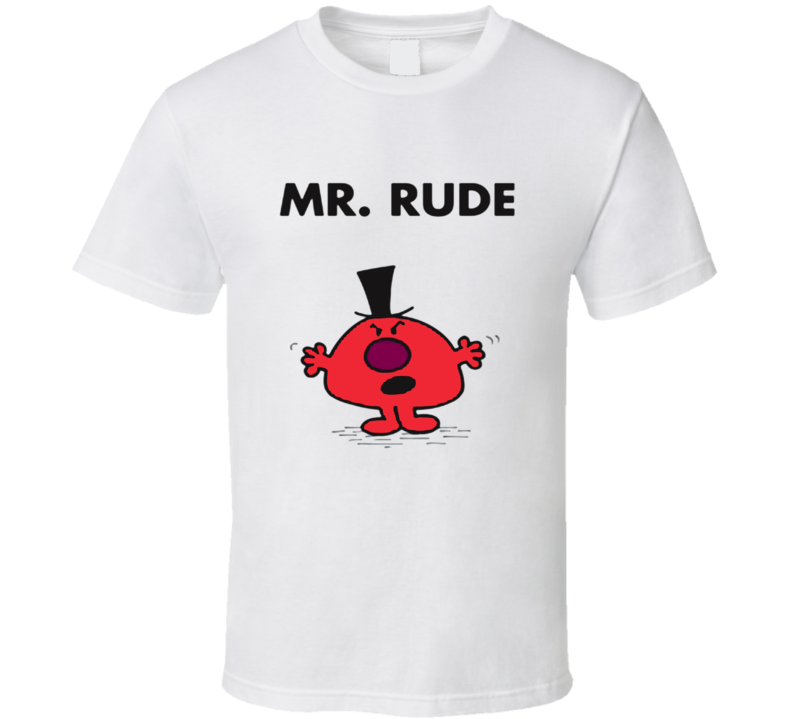 Mr Rude Character From Mr Men Book Series Fan T Shirt Mr Rude Character From Mr Men Book Series Fan T Shirt