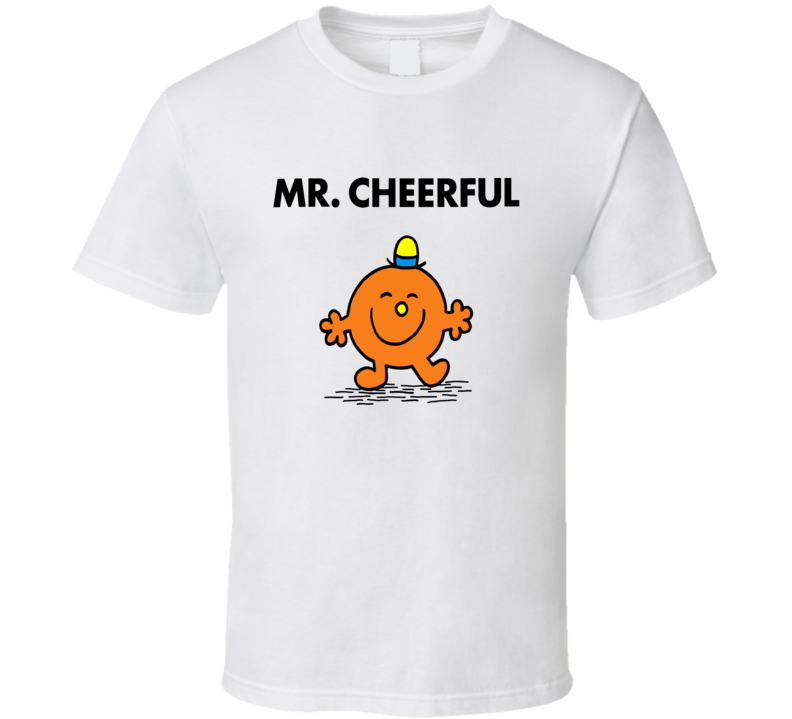 Mr Cheerful Character From Mr Men Book Series Fan T Shirt Mr Cheerful Character From Mr Men Book Series Fan T Shirt