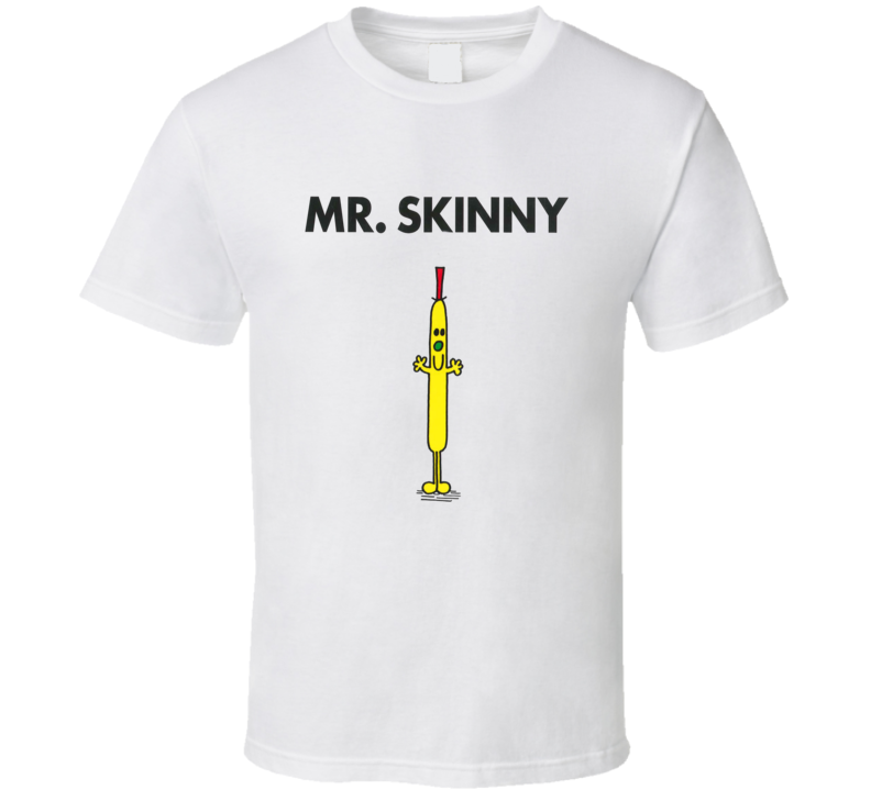Mr Skinny Character From Mr Men Book Series Fan T Shirt Mr Skinny Character From Mr Men Book Series Fan T Shirt