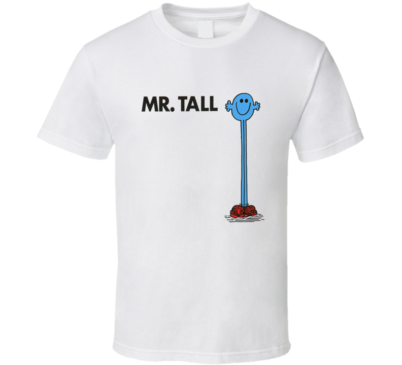Mr Tall Character From Mr Men Book Series Fan T Shirt Mr Tall Character From Mr Men Book Series Fan T Shirt