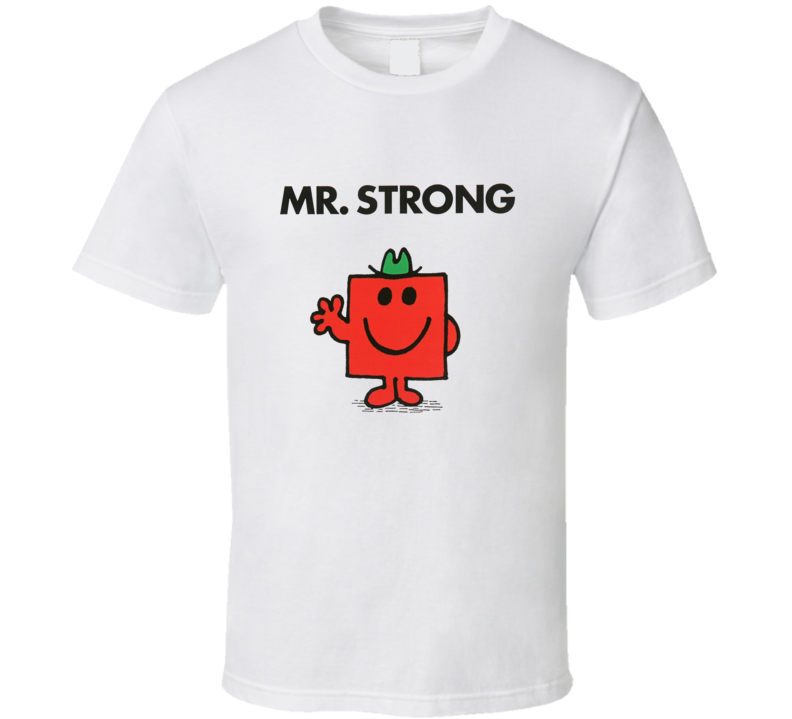 Mr Strong Character From Mr Men Book Series Fan T Shirt Mr Strong Character From Mr Men Book Series Fan T Shirt