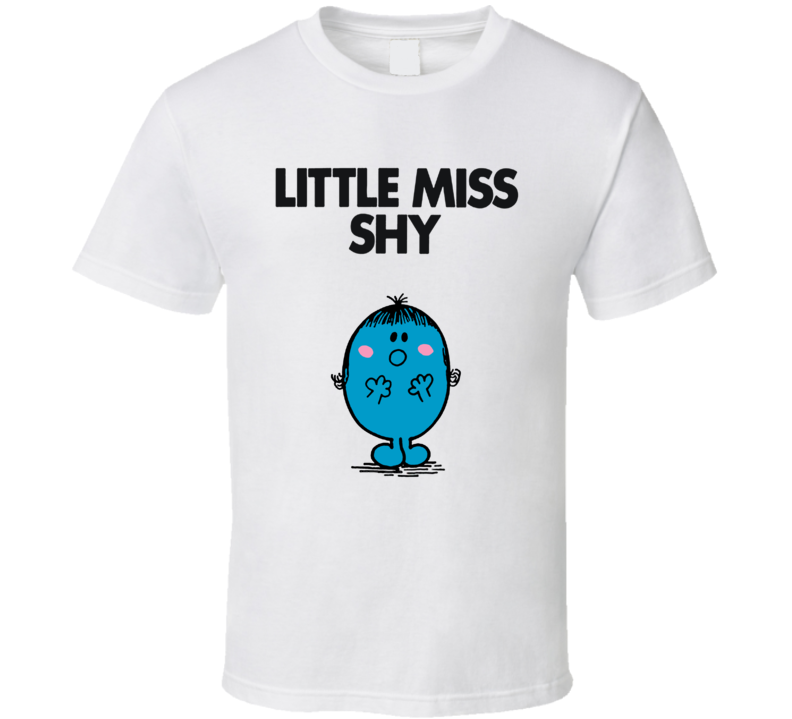 Little Miss Shy Character From Little Miss Book Series Fan T Shirt Little Miss Shy Character From Little Miss Book Series Fan T Shirt