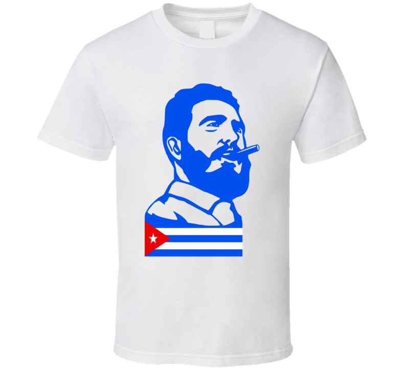 Fidel Castro Cuban President Flag T Shirt Fidel Castro Cuban President Flag T Shirt