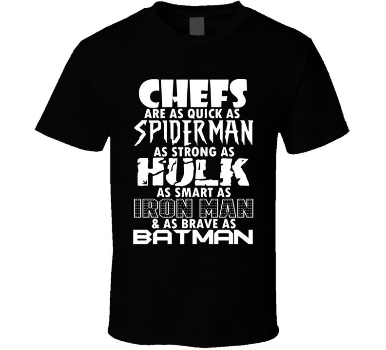 Chefs Funny Comic Book Superhero T Shirt Chefs Funny Comic Book Superhero T Shirt