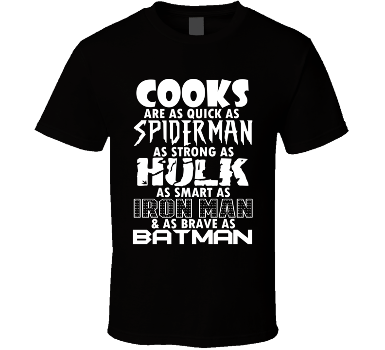 Cooks Funny Comic Book Superhero T Shirt Cooks Funny Comic Book Superhero T Shirt
