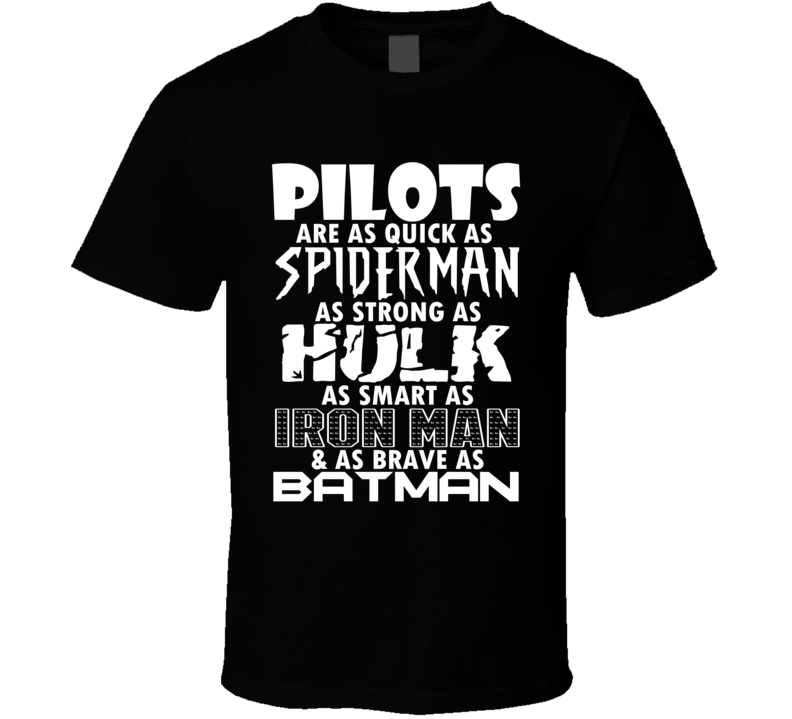 Pilots Funny Comic Book Superhero T Shirt Pilots Funny Comic Book Superhero T Shirt