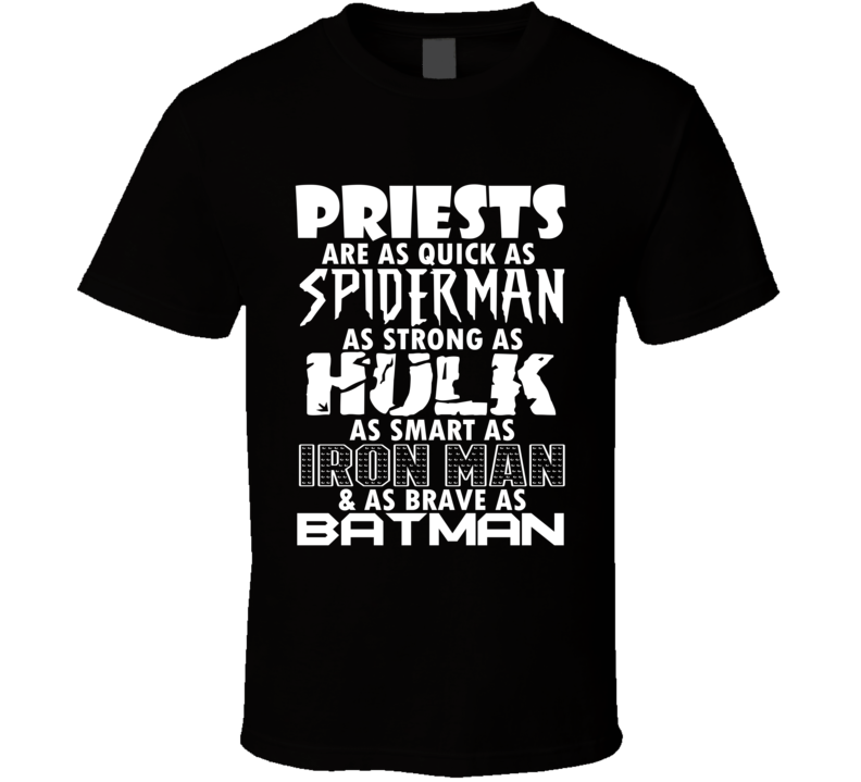 Priests Funny Comic Book Superhero T Shirt Priests Funny Comic Book Superhero T Shirt