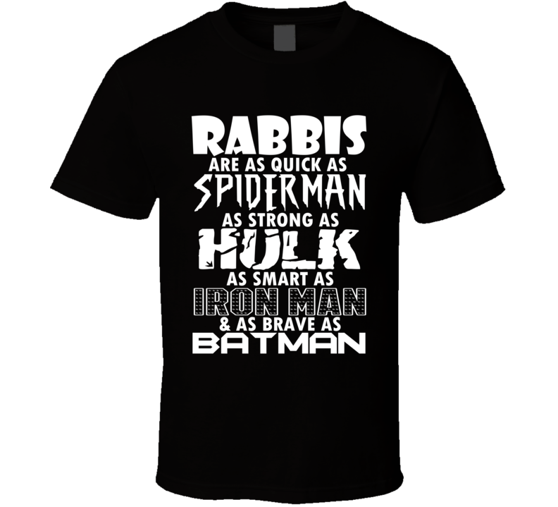 Rabbis Funny Comic Book Superhero T Shirt Rabbis Funny Comic Book Superhero T Shirt