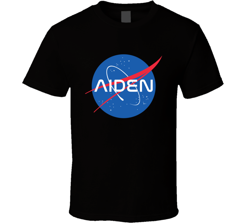 Aiden NASA Logo Your Name Space Agency T Shirt Aiden NASA Logo Your Name Space Agency T Shirt