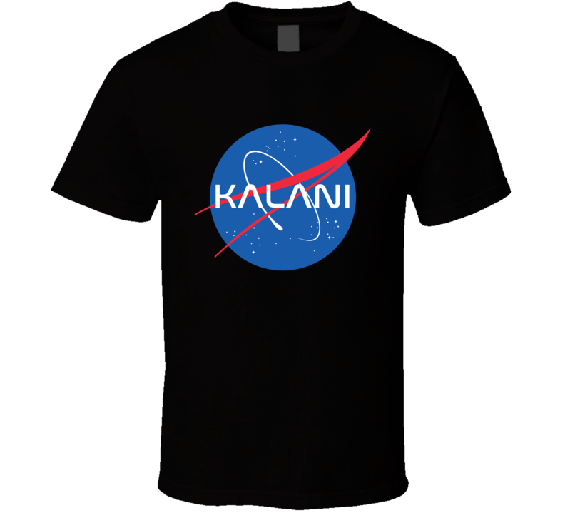 Kalani NASA Logo Your Name Space Agency T Shirt