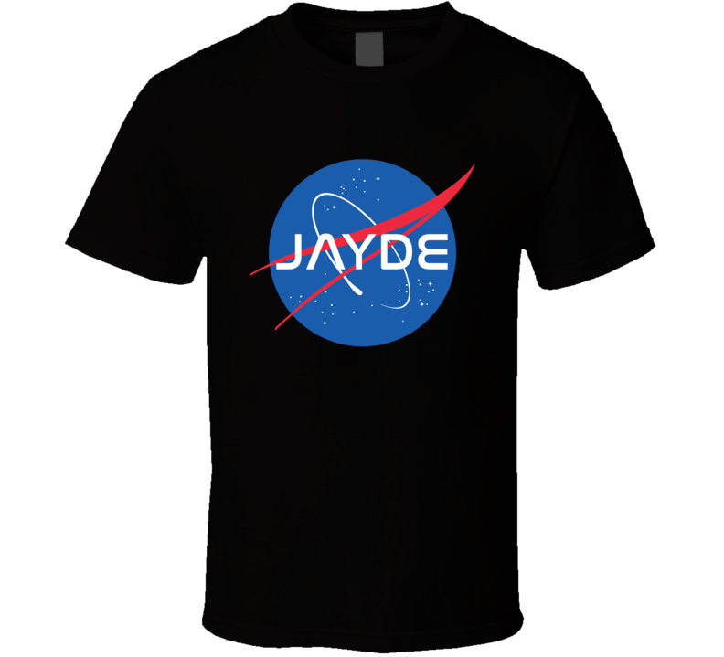 Jayde NASA Logo Your Name Space Agency T Shirt