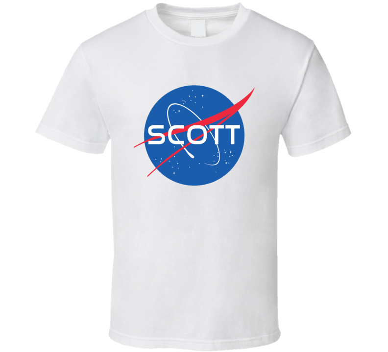 SCOTT NASA Logo Your Last Name Space Agency T Shirt SCOTT NASA Logo Your Last Name Space Agency T Shirt