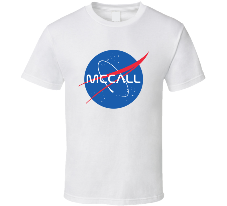 MCCALL NASA Logo Your Last Name Space Agency T Shirt MCCALL NASA Logo Your Last Name Space Agency T Shirt