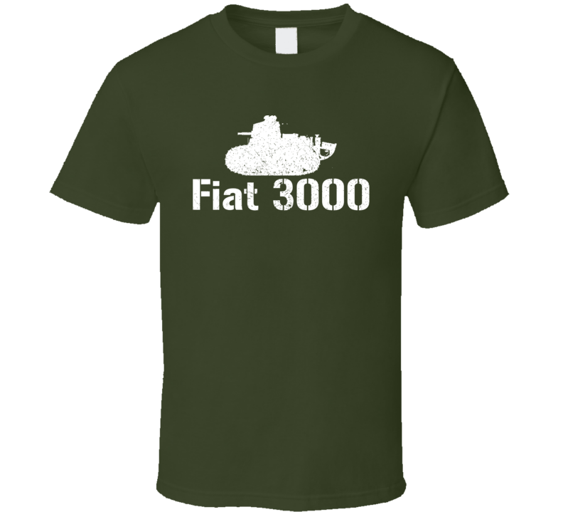 Italy Light Tank Fiat 3000 Military T Shirt Italy Light Tank Fiat 3000 Military T Shirt