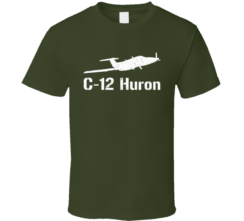 C-12 Huron Propeller Military T Shirt C-12 Huron Propeller Military T Shirt