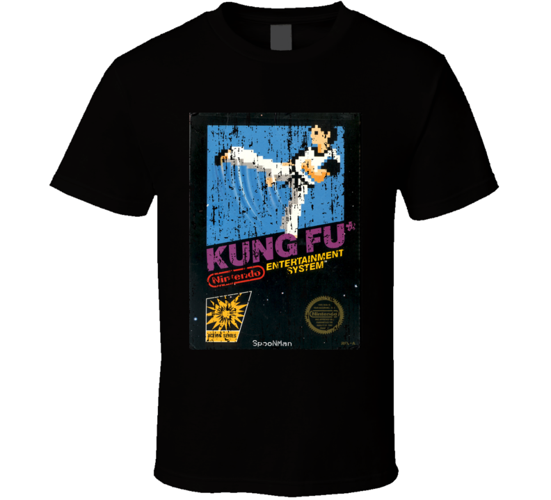 Kung Fu Nintendo Video Game Box Cool T Shirt Kung Fu Nintendo Video Game Box Cool T Shirt