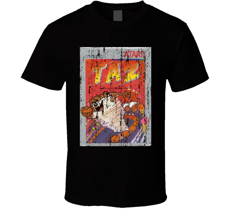 Taz Vintage Atari Video Game Box Cool T Shirt Taz Vintage Atari Video Game Box Cool T Shirt