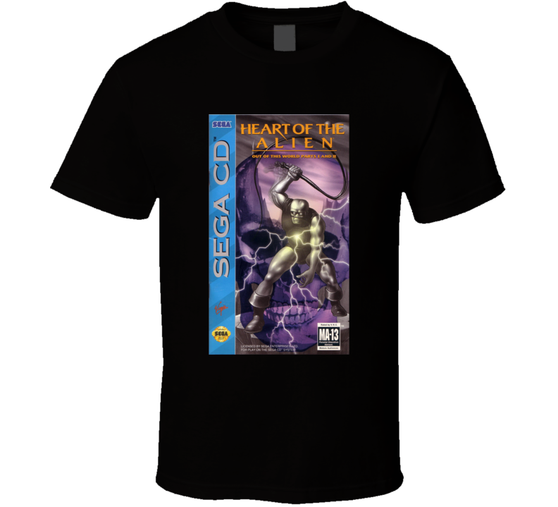 Heart Of The Alien Vintage Sega Video Game Box Cool T Shirt Heart Of The Alien Vintage Sega Video Game Box Cool T Shirt