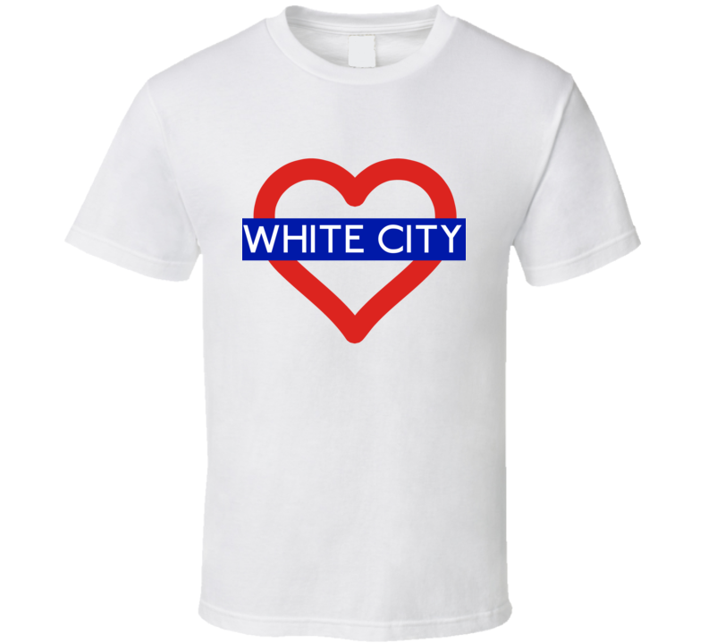 Love London Underground Tube White City Heart Design England T Shirt Love London Underground Tube White City Heart Design England T Shirt